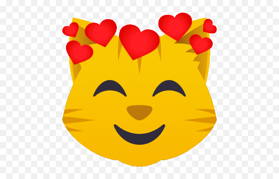 In Love Cat Gif - Inlove Cat Joypixels Discover U0026 Share Gifs Happy Emoji,Kermit Heart Emojis