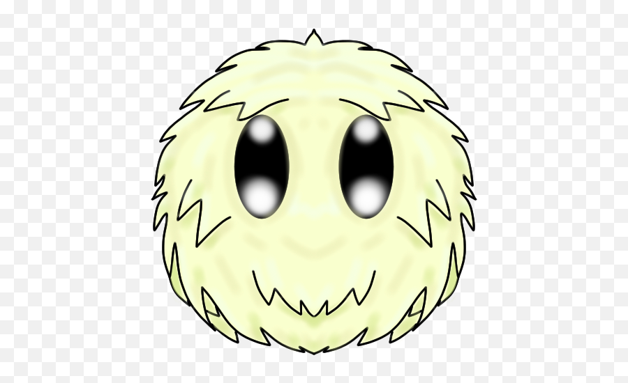 Colorful Fuzzies - Wide Grin Emoji,10' Fuzzy Ball Emoticon