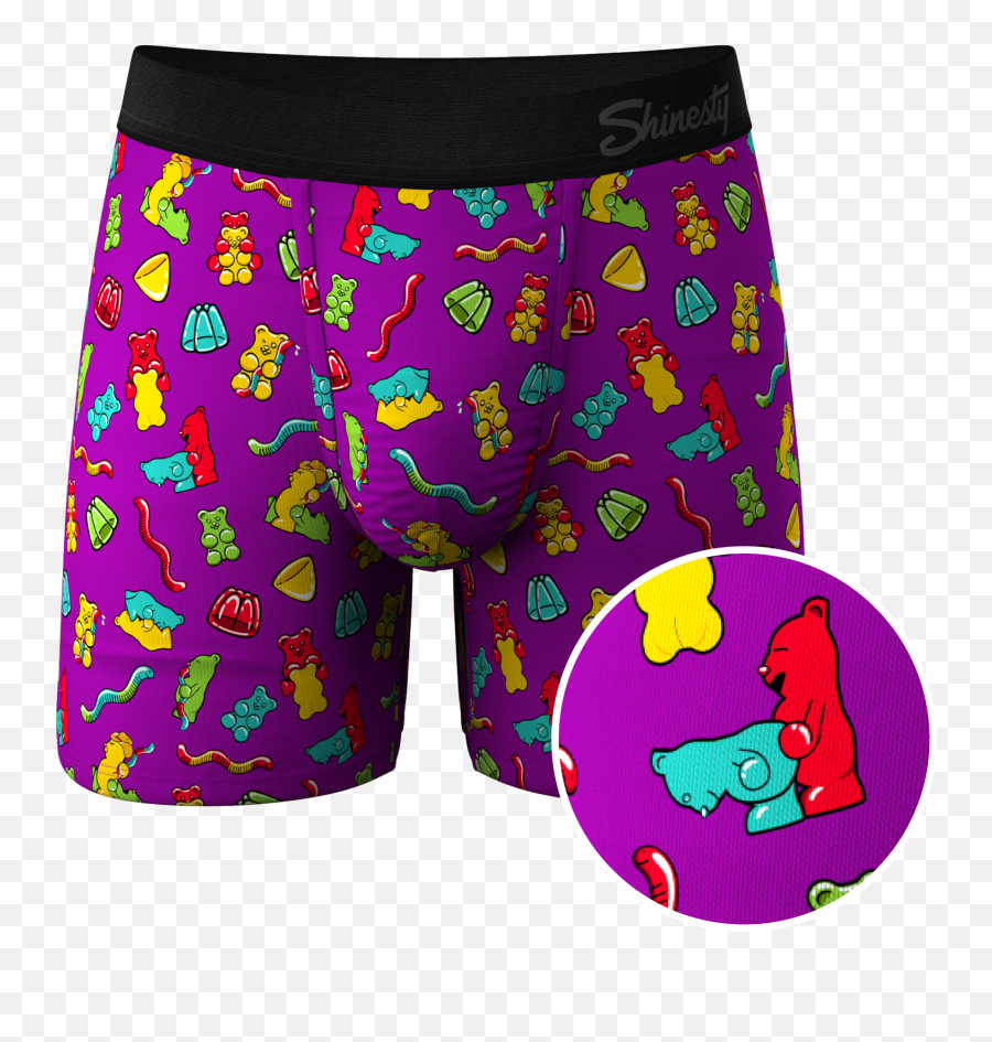 The Naughty Bears Gummy Bear Ball Hammock Pouch Underwear Emoji,Bear Down In Emojis