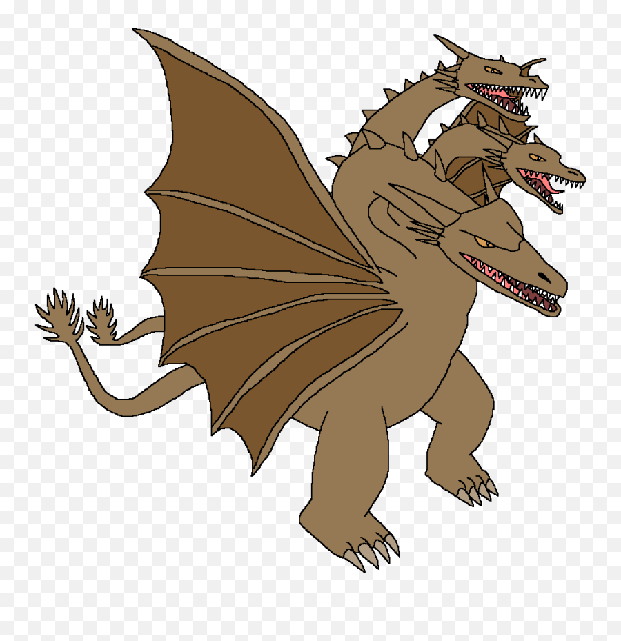 King Ghidorah - King Ghidorah Easy Draw Emoji,Ghidora Emoticon Animated