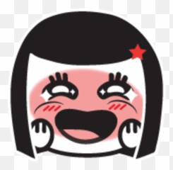 Chica Conejo Emoji Set - Happy,Emojis Carreras