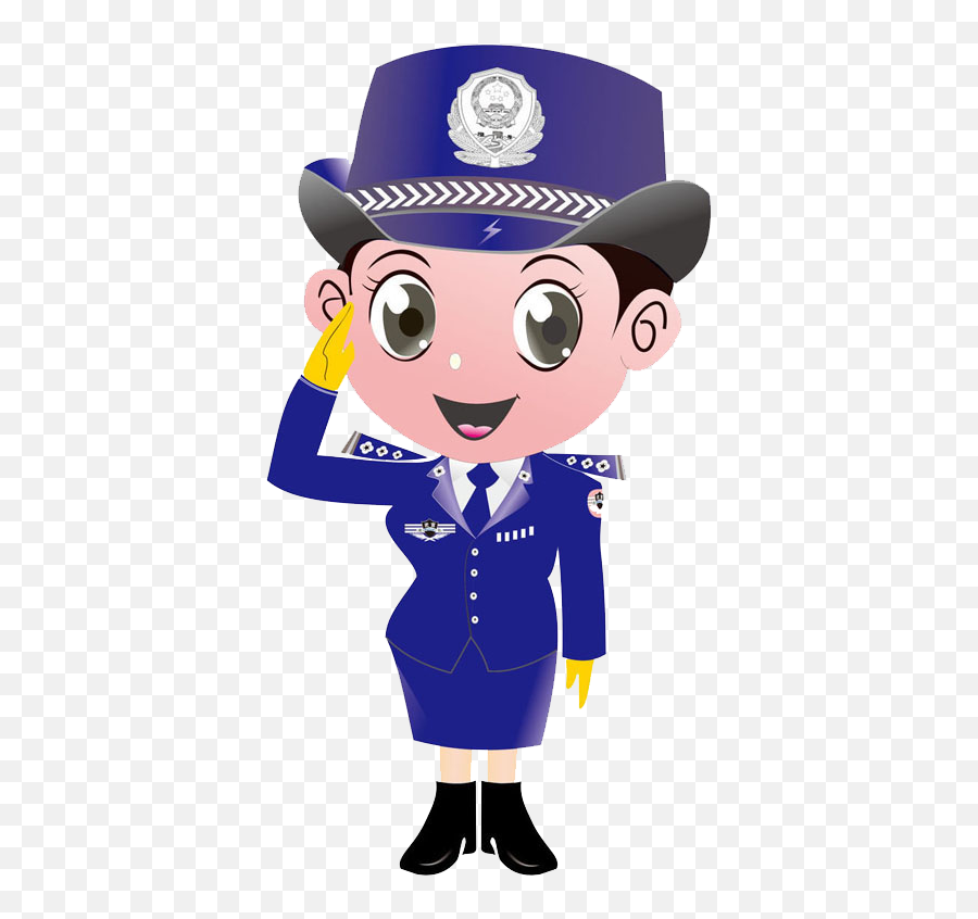 Chinese Hat Png - Police Officer Public Security Bureau Animated Police Woman Png Emoji,Police Cop Car Emoji