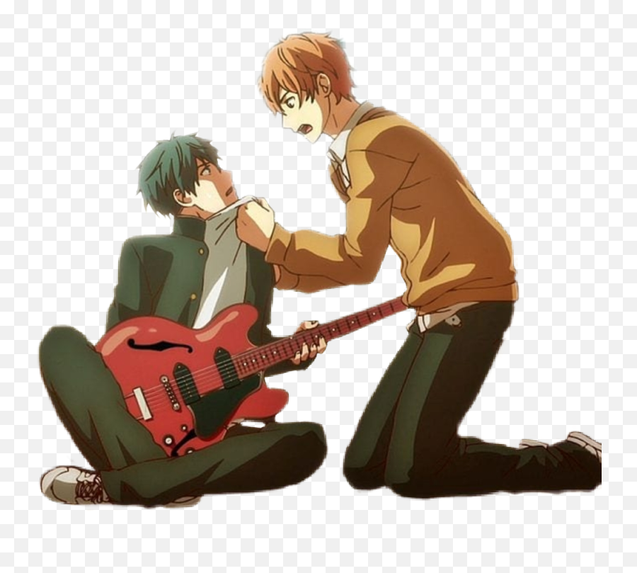 Discover Trending Mafuyu Stickers Picsart - Mafuyu And Uenoyama Emoji,Bass Guitar Emoticon