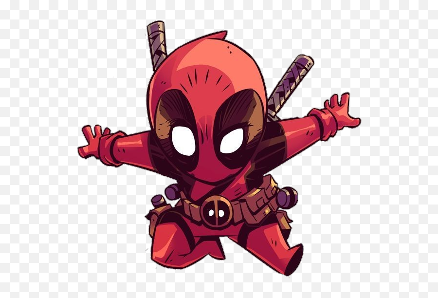 Marvel Comics Cartoons Movies Deadpool - Deadpool Chibi Emoji,Deadpool Movie Emojis
