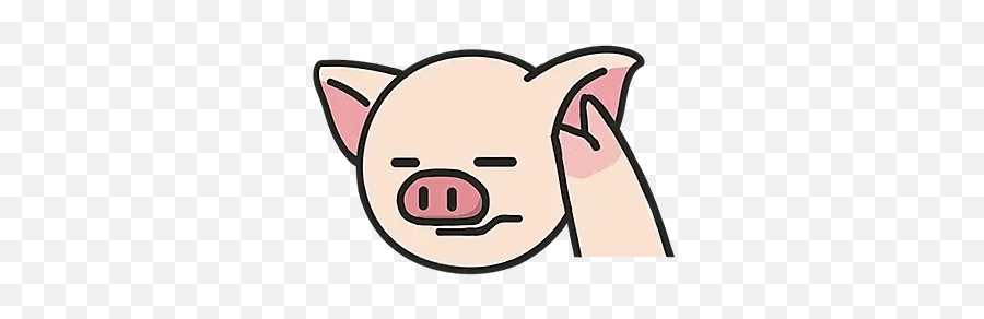 Lihkg Pig Whatsapp Sticker - Happy Emoji,Whatsapp Pig Emoticon