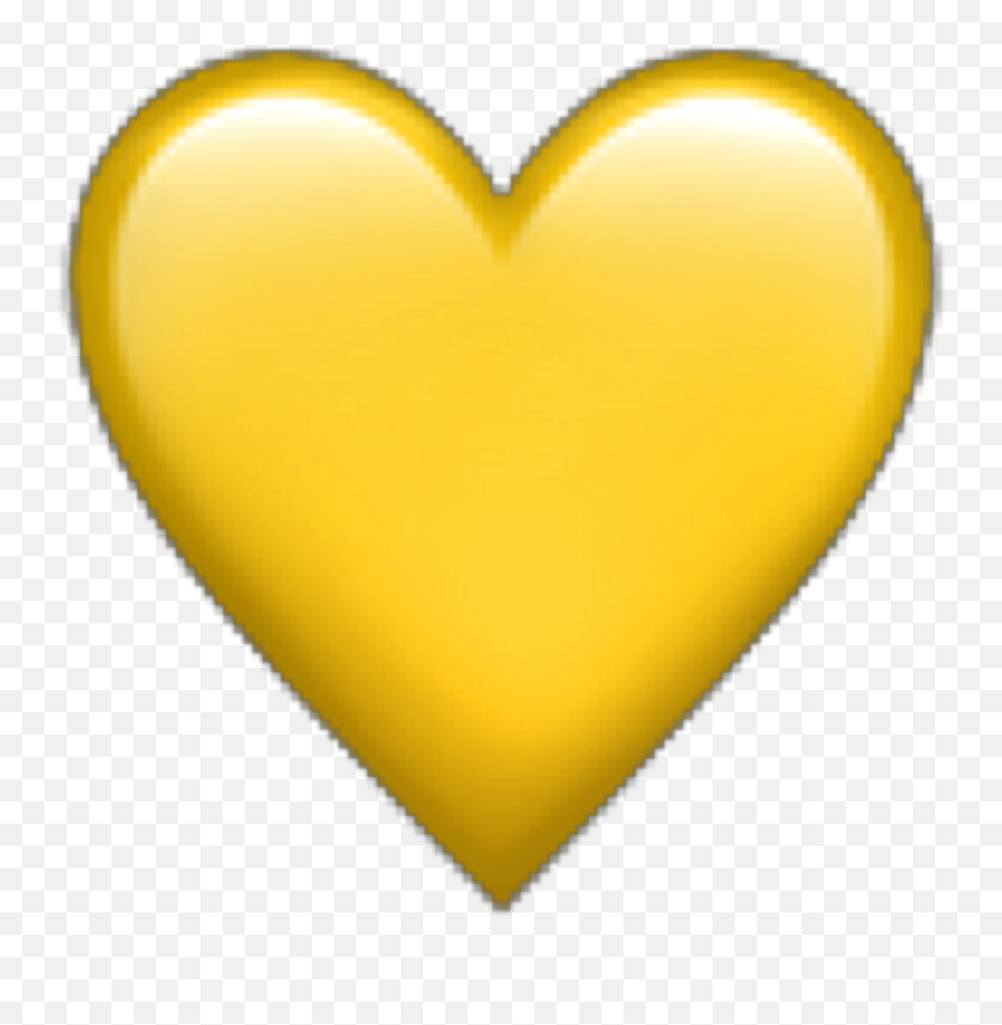 Yellow Sticker - Girly Emoji,Yellow Heart Emoji