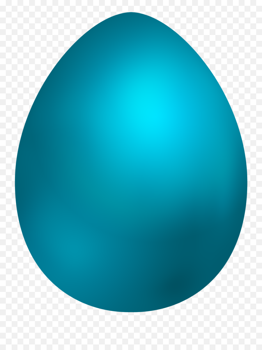 Sky Blue Easter Egg Png Clip Art - Transparent Easter Egg Png Emoji,Easter Emoji Art