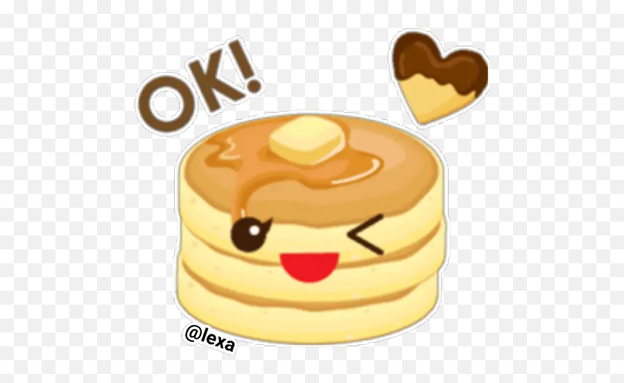 Sticker Maker - L O V E L Y Panqueque Happy Emoji,Pancake Emoji 512x512