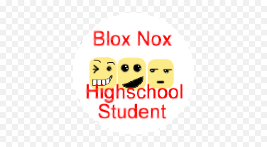 Blox Nox Student Badge - Roblox Happy Emoji,Emoticon Student