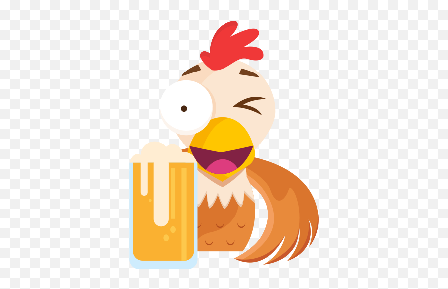 Beer Stickers - Chicken Cash Emoji,Drinking Beer Emoticons Keyboard Code