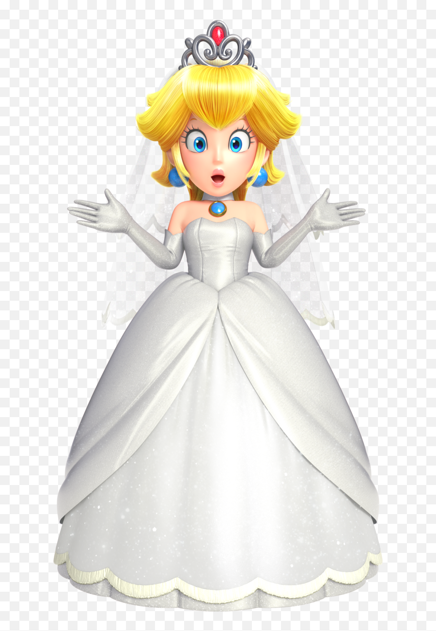 Wedding Peach - Peach Wedding Dress Odyssey Emoji,Mario Emotion Face