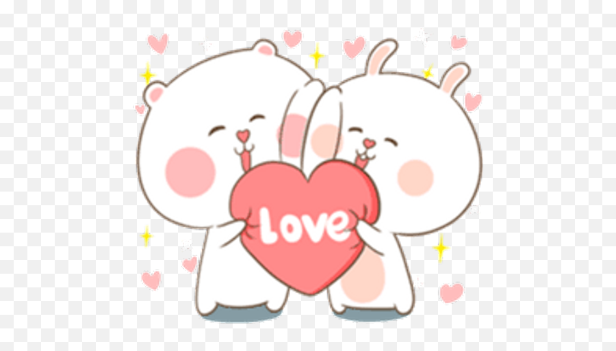 Sticker Maker Emoji,21 Lazy Bear And Rabbit Wechat Expression Emoji