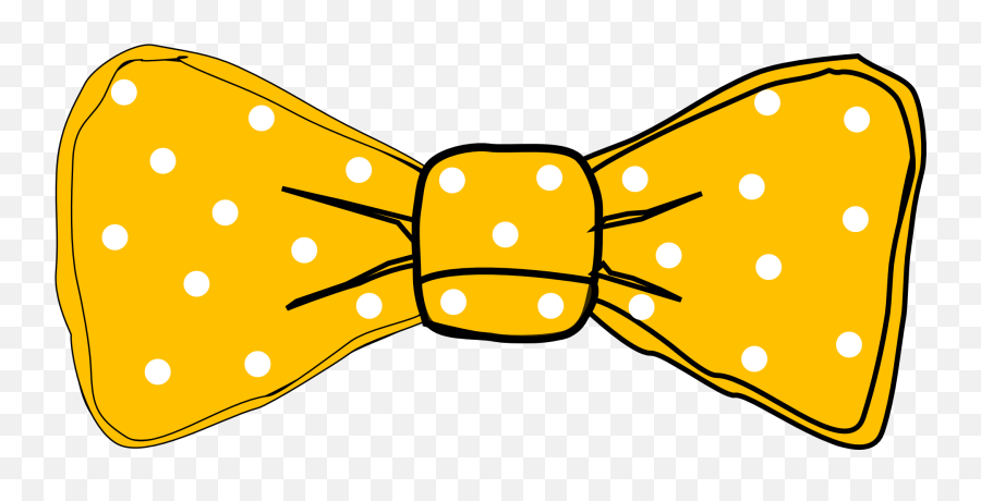 Dots Clipart Yellow - Yellow Bow Tie Clipart Png Download Emoji,Yellow Hair Angel Emoji