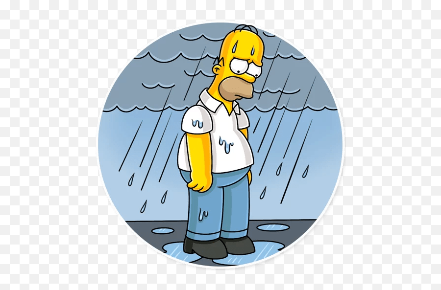 Homer Simpson Sticker - Live Wa Stickers Emoji,Homer Simpson Thirsty Emoticon