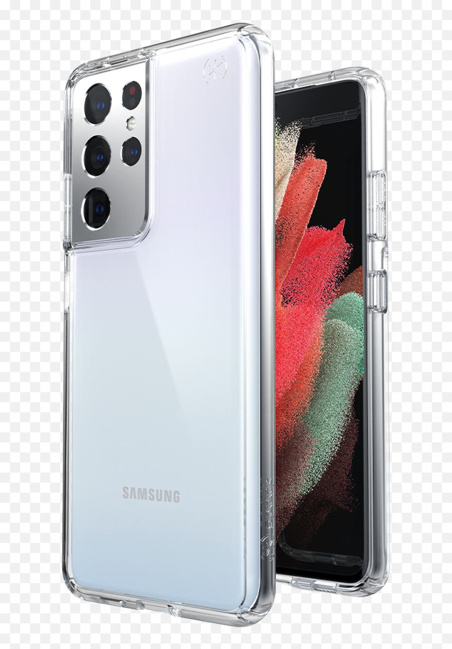 Speck - Presidio Perfect Clear Case For Samsung Galaxy S21 Ultra 5g Clear Emoji,Samsung Galaxy S8+ Emoticon Bubble