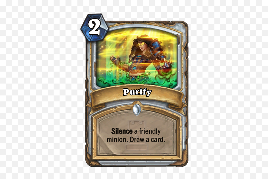 Blizzard Talks Crafting Hearthstoneu0027s Karazhan Purify Anger - Hearthstone Spell Cards Emoji,Minion Emotions