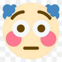 Flushed Emojis - Discord Emoji Discord Clown Emoji Transparent,Moyai Emoji Meme