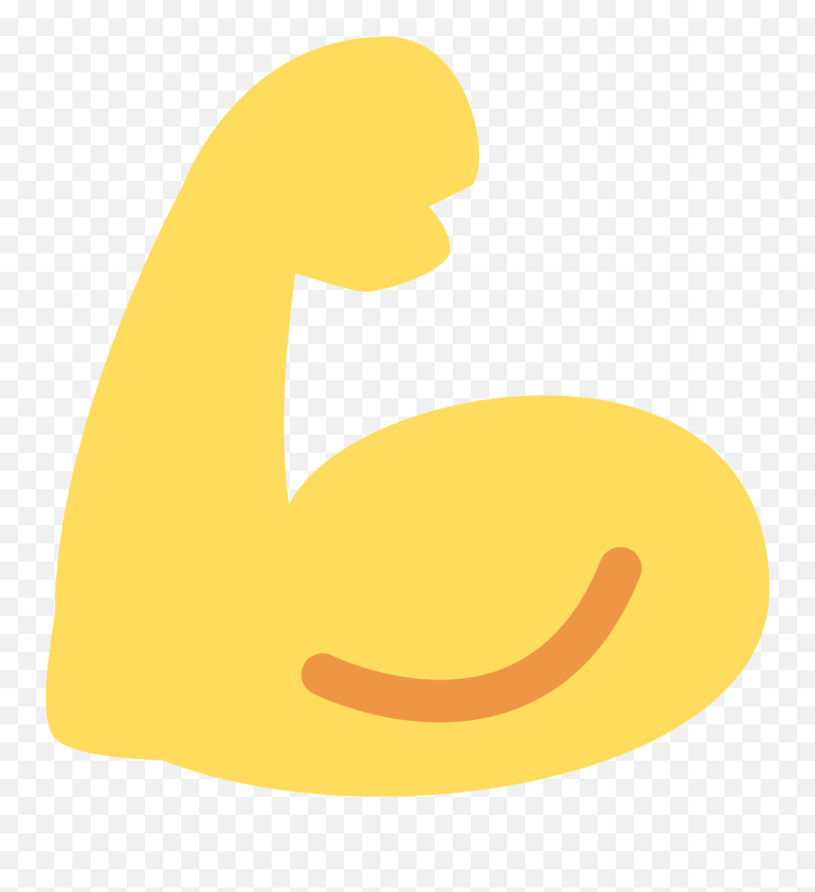 Emojis Biceps Flexionado Clipart - Muscle Emoji Flipped,Bodybuilder Emoji