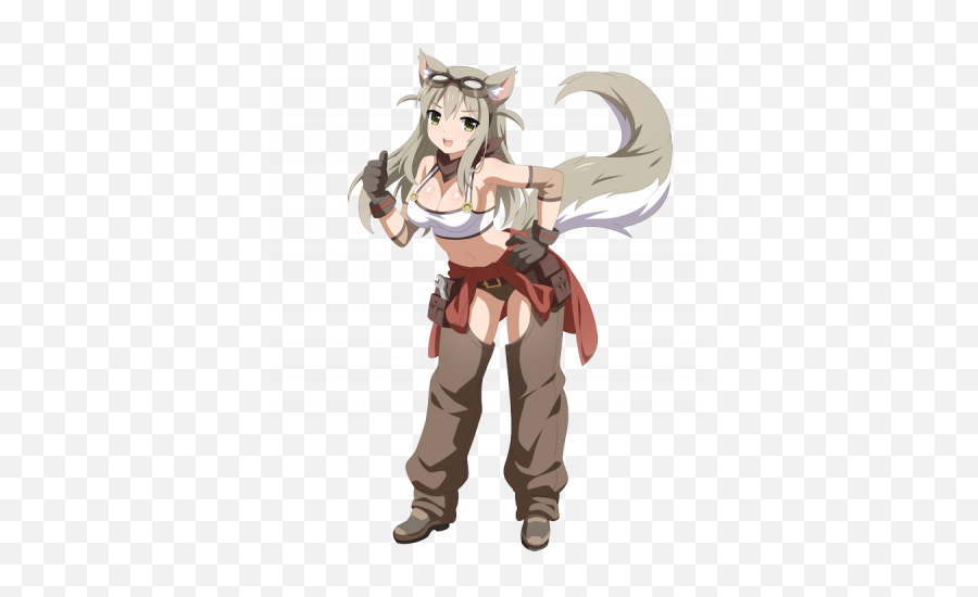 Lily The Fox Mechanic Mywaifulist Emoji,Different Fox Emotions