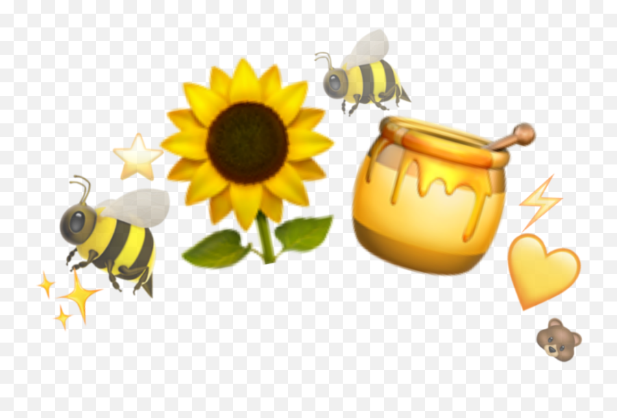 Popular And Trending Honey Stickers On Picsart Emoji,Honeycomb Emoticon