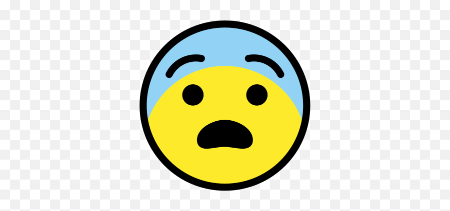 Fearful Face Emoji,Shocked Emoji