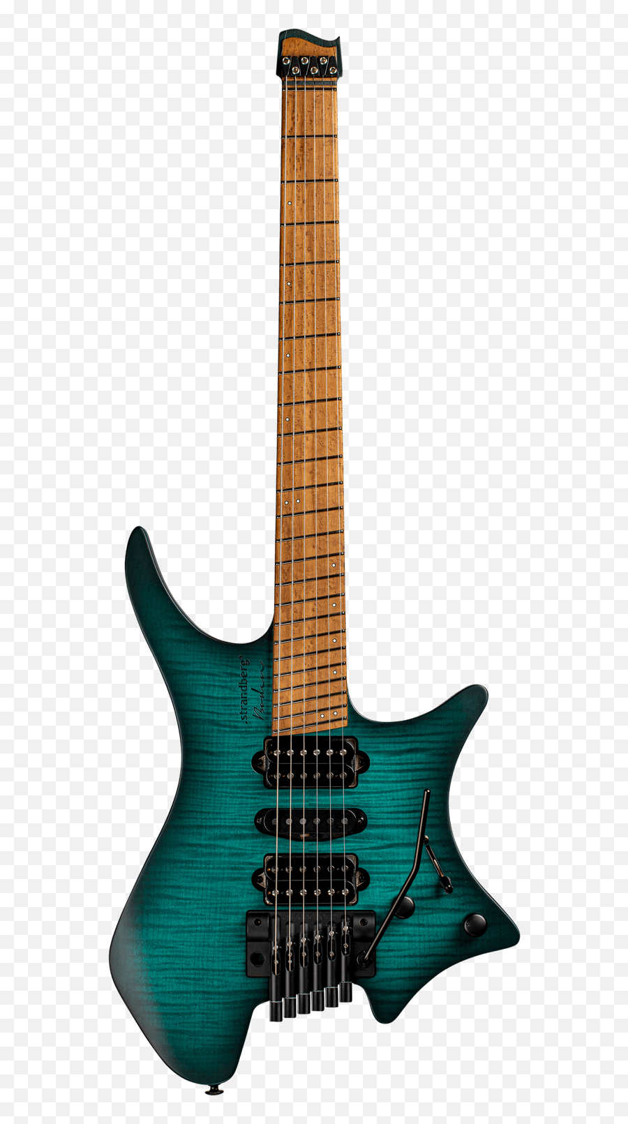 Boden Fusion 6 Neck - Thru Trans Teal Emoji,Bass Guitar Emoji