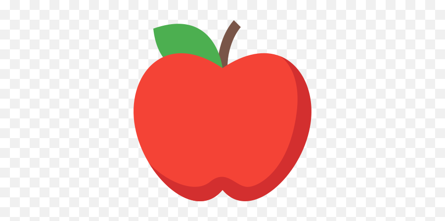 Whole Apple Icon In Color Style Emoji,Apple Sun With Face Emoji