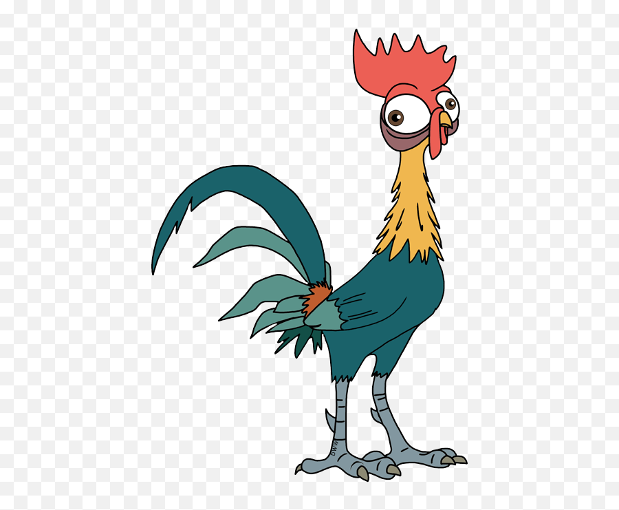 Muscle Clipart Rooster Muscle Rooster - Hei Hei Moana Clipart Emoji,Hand Rooster Emoji