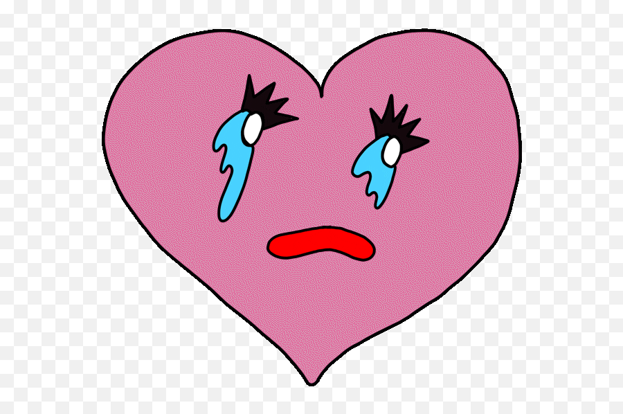 Sad Broken Heart Sticker By Christian - Broken Heart Sad Love Gif Emoji,Broken Heart Emoji Iphone