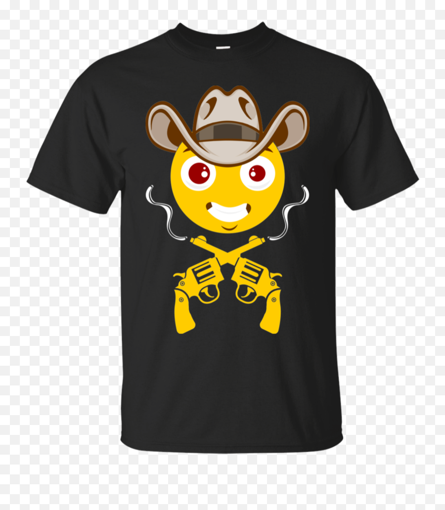 Cowboy Hat Emoji Tshirt Smiley Happy - Rick And Morty Gym Shirt,Dabbing Cowboy Emoji