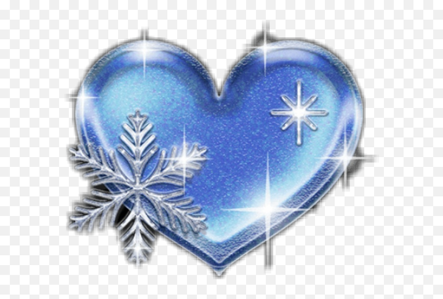 Frost Ice Heart Sticker - Decorative Emoji,Ice Heart Emoji