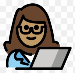 Medium Skin Tone Emoji - Profesional Mujer Animada Png,Woman Technologist Emoji