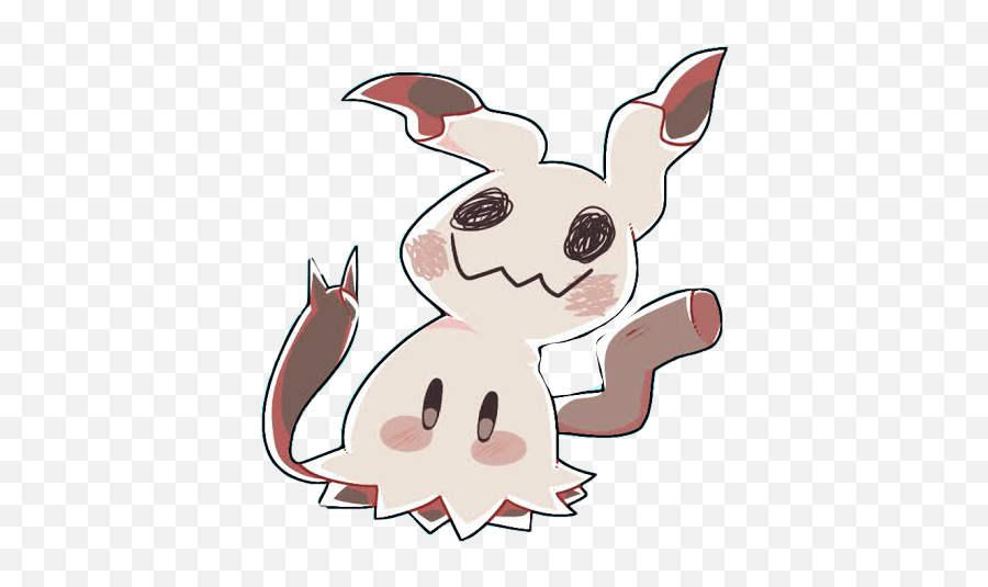 Stiker Pikachu Mimikyu Sticker - Happy Emoji,Mimikyu Emoji