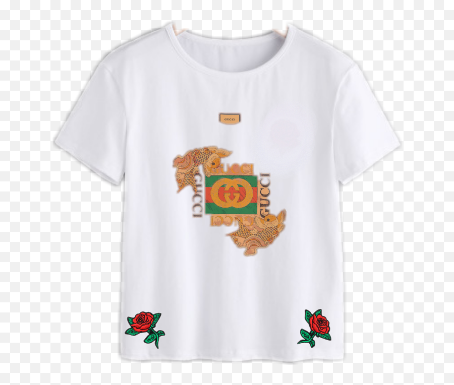Remixit Tshirt Gucci Sticker - Short Sleeve Emoji,B Emoji Shirt