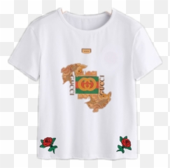 Remixit Tshirt Gucci Sticker - Short Sleeve Emoji,B Emoji Shirt