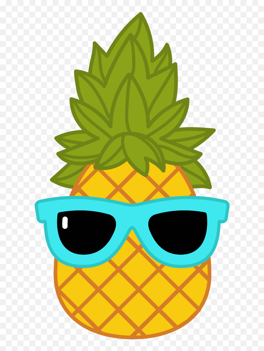 Clipart Glasses Pineapple Clipart - Clip Art Pineapple With Sunglasses Emoji,Pineapple Emoji