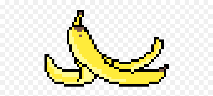 Banana Peel - Pixel Art Banana Peel Emoji,Banana Peel Emoji