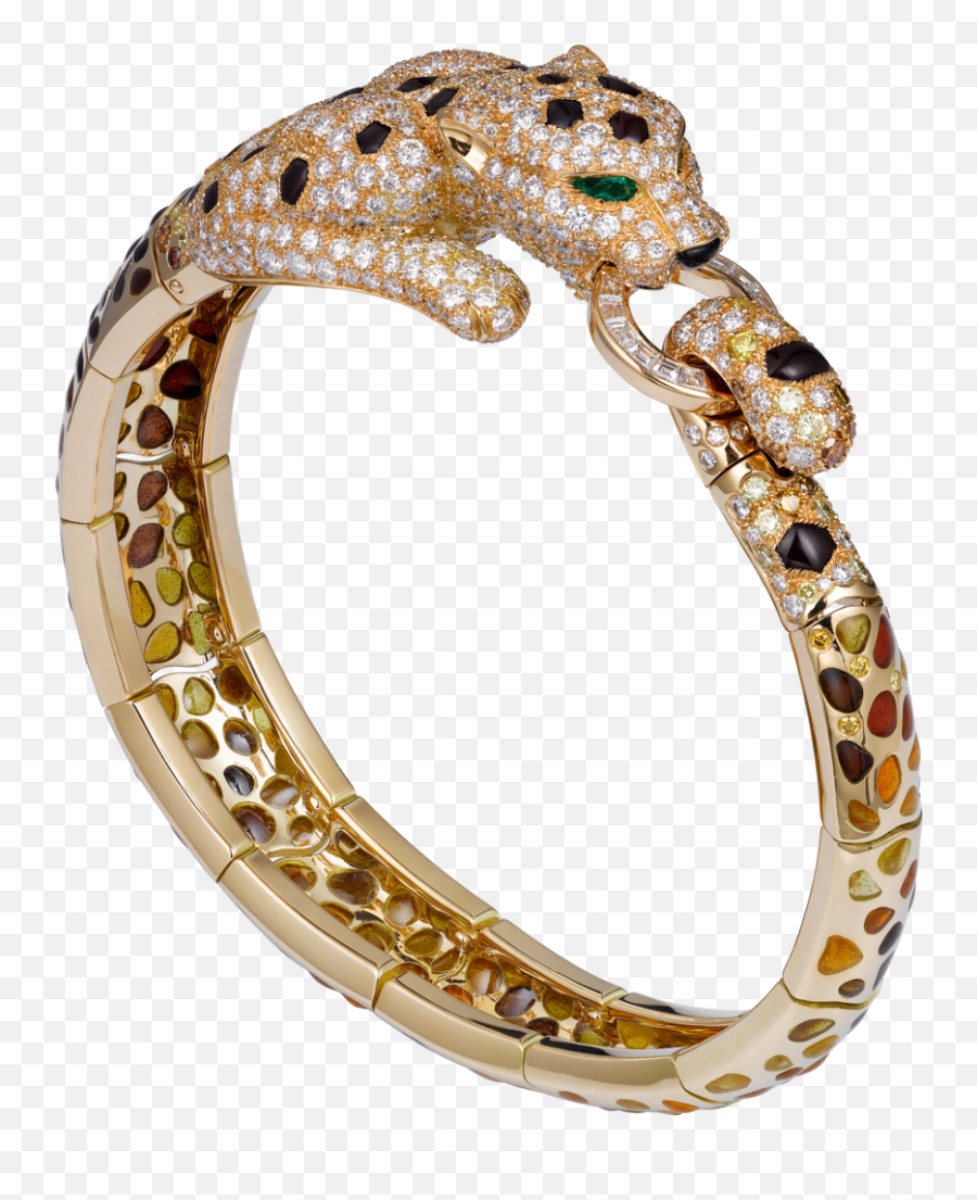 Panthère De Cartier High Jewelry Bracelet Bracelet - Yellow Cartier Panthere Jewellery Emoji,Yellow Diamond Emotion