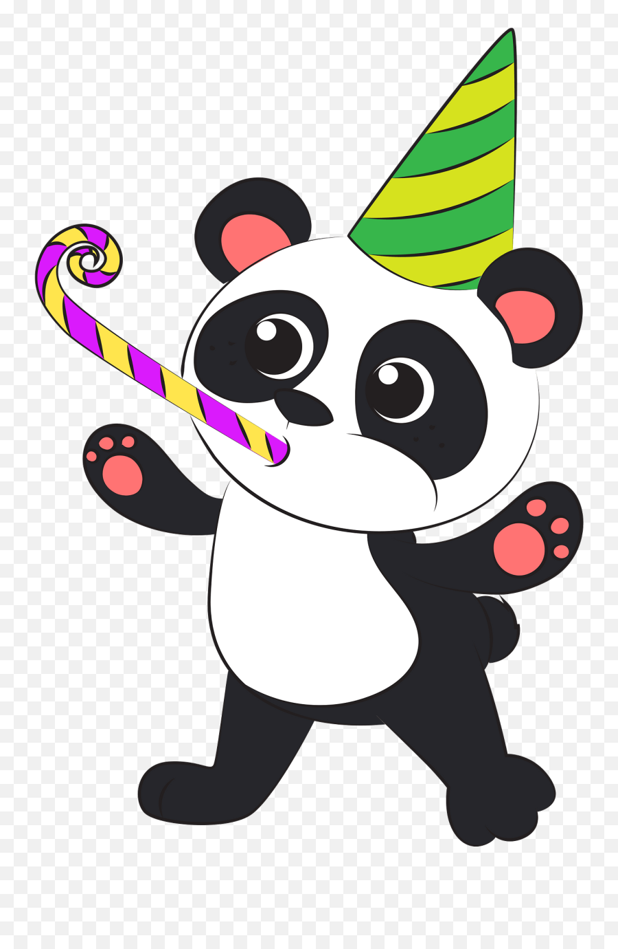 Pandau0027s Birthday Clipart Free Download Transparent Png - Clipart Birthday Panda Emoji,Emojis Birhtday Clipart
