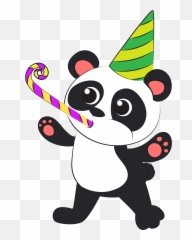 Pandau0027s Birthday Clipart Free Download Transparent Png - Clipart Birthday Panda Emoji,Emojis Birhtday Clipart