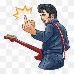 Elvis Presley Whatsapp Stickers - Elvis Sticker Whatsapp Emoji,Bass Guitar Emoji Whatsapp