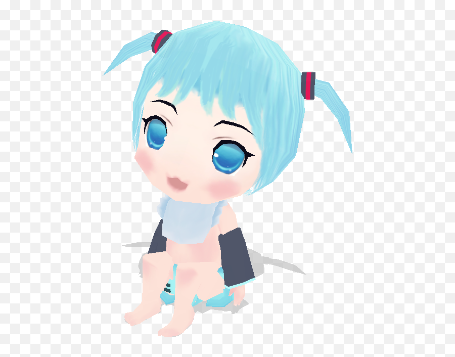 Baby Miku - Fictional Character Emoji,Mmd Poses Emotions