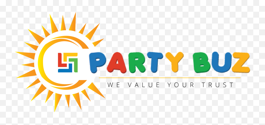 Kids Birthdays U2013 Party Buz - Logo Simple Sun Vector Emoji,Emoji Birthday Party Decorations