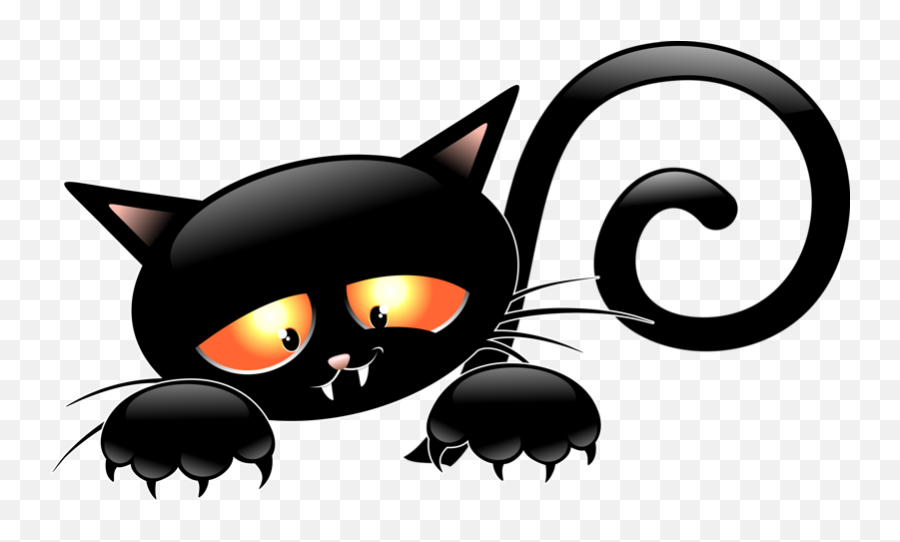 Ghost Clipart Cat Ghost Cat - Halloween Cartoon Cat Png Emoji,Ghost Cat Emojis