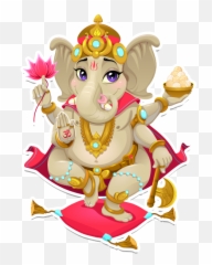 Yogaji - Yoga Wellness Emoji Stickers By Ian Dodge Cute Ganesh,Ganesha Text Emoji