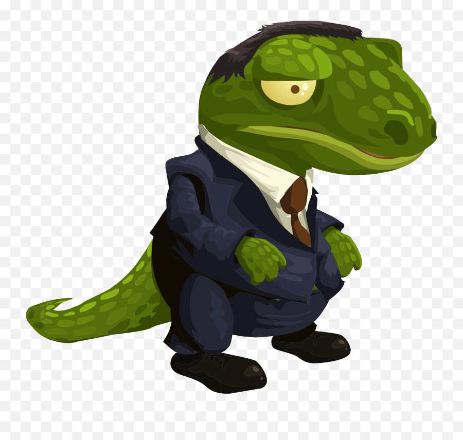 Lizard Logic - Alligator In A Suit Emoji,Lizard Emoji
