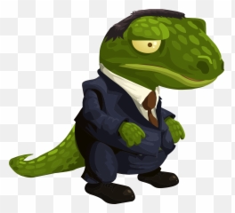 Lizard Logic - Alligator In A Suit Emoji,Lizard Emoji