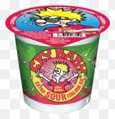 Cry Baby Sour Cherry - Cry Baby Italian Ice Emoji,Rosati Emoji Ice School Lunch