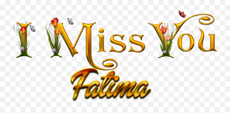 Fatima Happy Birthday Name Png Happy Birthday Name - Miss You Shakira Emoji,Birthday Emoji Chain Text