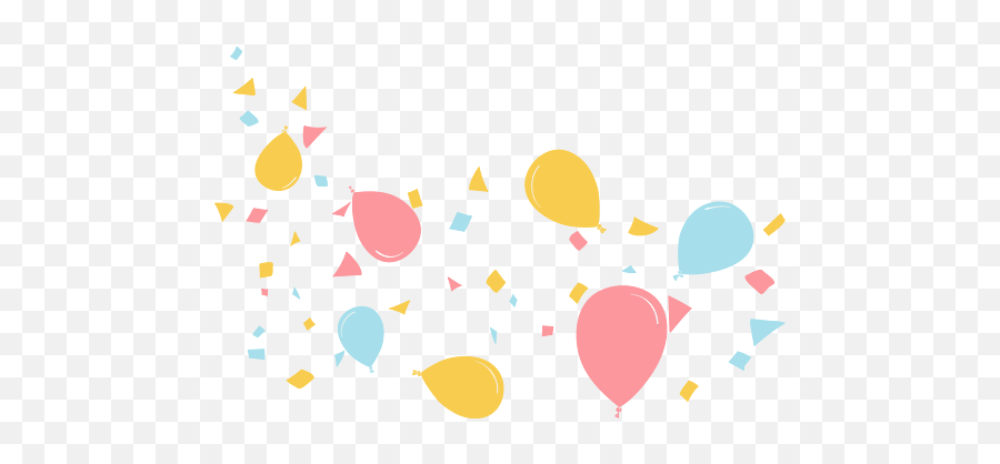 Party Balloons And Confetti Vector - Balloon Emoji,Emotions Behind Hesters Mask